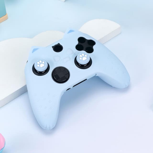 Thumbnail 6 de GeekShare Cat Paw Controller Skin mit rutschfester Silikonhülle für Xbox One S/X-Controller (blau)