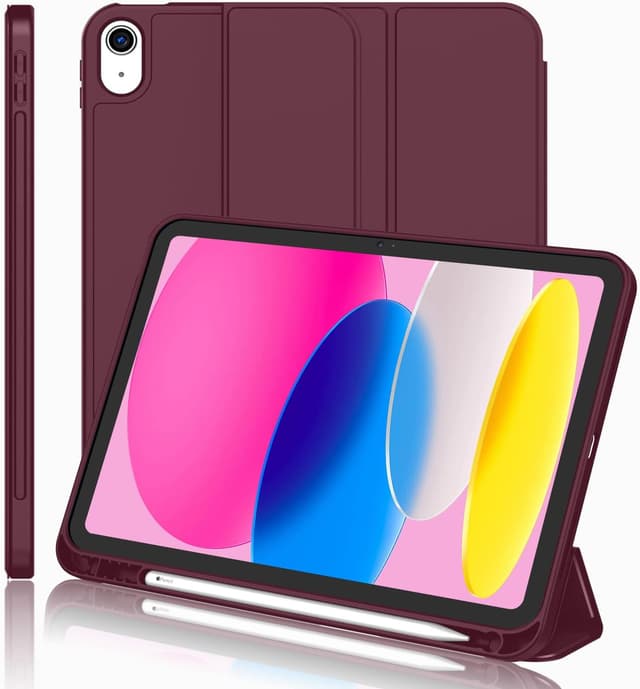 Thumbnail 6 de iMieet iPad (A16) Case for 11-inch 2025 & iPad 10th Gen (10.9-inch 2022) with Pencil Holder, Auto Wake/Sleep (Pink)