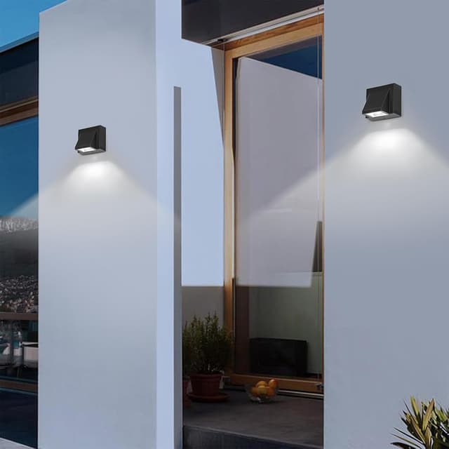 Detalle de Tealight Tealight Applique da Parete Esterno LED 2 Pezzi IP65 5W 6500K