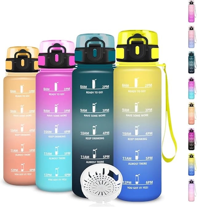 Detalle de Botella de agua 500ml para niños con filtro y a prueba de fugas 🚰