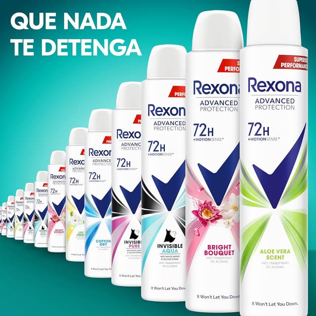 Thumbnail 5 de Rexona Advanced Protection Desodorante Aerosol Mujer Aloe Vera 🌿 Pack 6