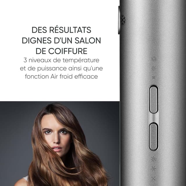 Detalle de SEVERIN HT 0171 — sèche-cheveux 2 000 W BLDC avec technologie ionique et accessoires magnétiques