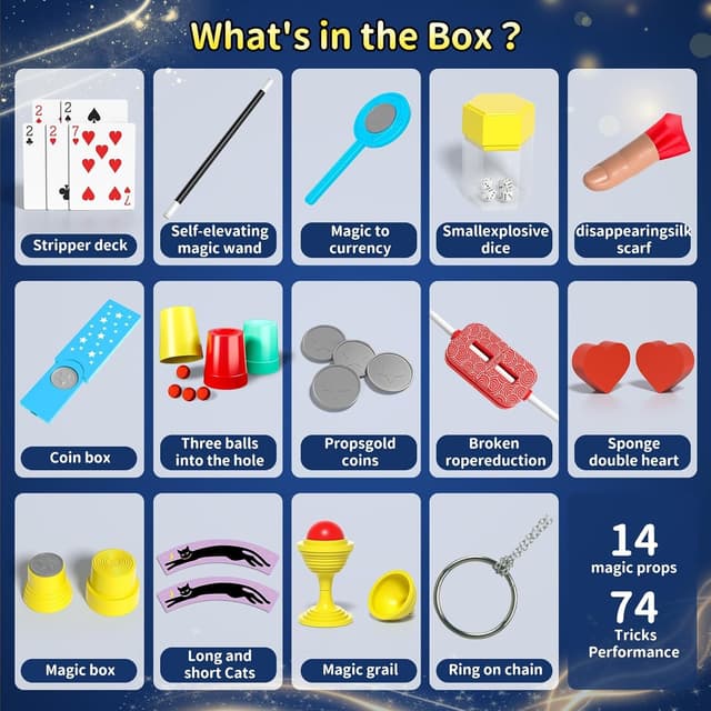 Detalle 2 de Kids magic kit 74 tricks for beginners