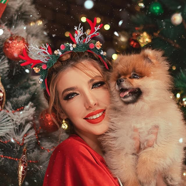 Thumbnail 6 de Healifty Reindeer Antlers Headband for Christmas