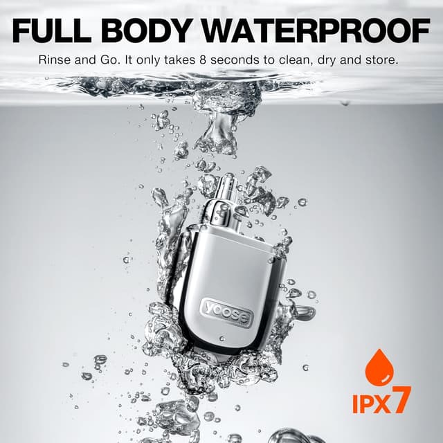 Thumbnail 6 de yoose Nasenhaartrimmer (IPX7, Edelstahlklingen) für Herren & Frauen – schmerzfreies Trimmen