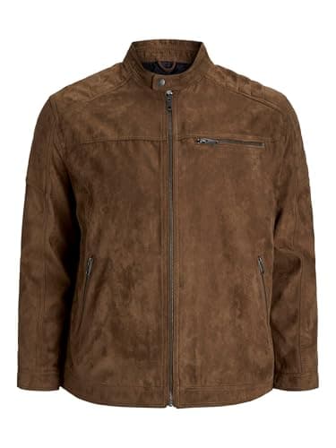 Detalle de JACK & JONES Jjerocky Chaqueta cognac 5XL