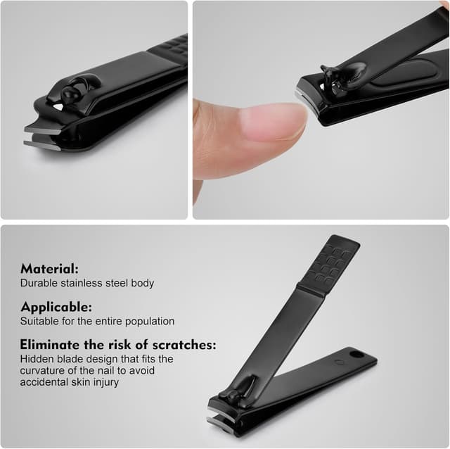 Detalle de Terulltase 10-Piece Men’s Manicure Set Stainless Steel Nail Clipper Kit