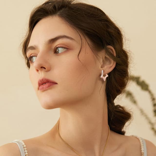 Thumbnail 3 de Cangall Sterling Silver Hoop Earrings