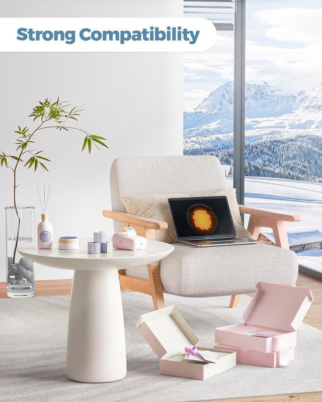 Detalle de MUNBYN Étiquettes rondes 50 mm 🏷