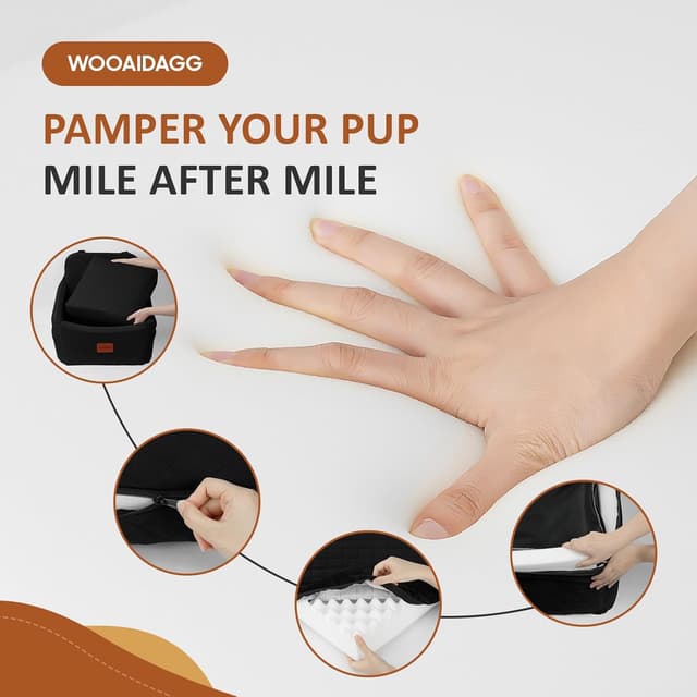 Detalle de WOOAIDAGG Hundeautositz 20 inches