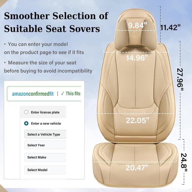Thumbnail 4 de Coverado Universal Seat Covers 5-seat car set