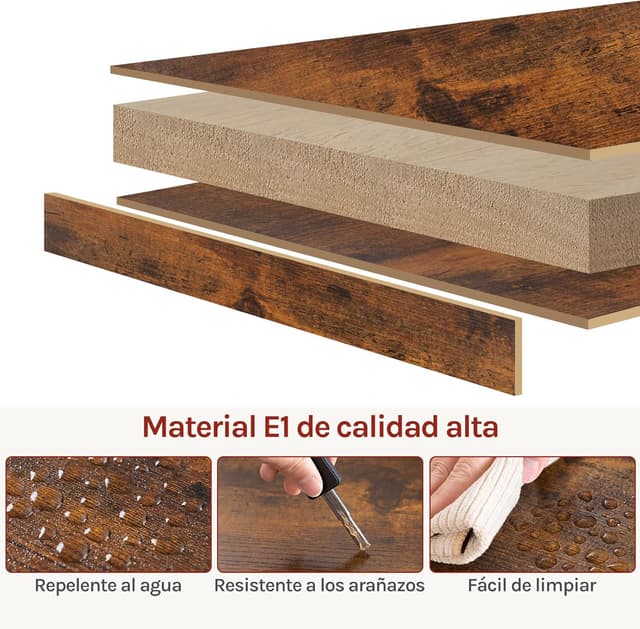 Thumbnail 2 de WOLTU Mesa Móvil para Impresora 🚗 con 3 Compartimentos, Marrón