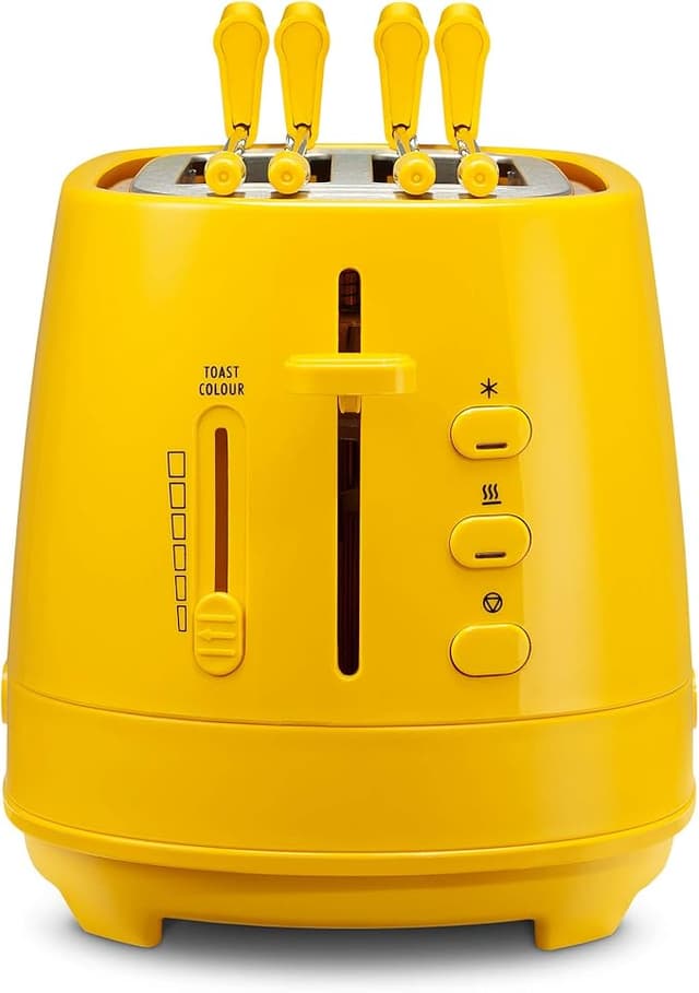 Detalle de De'Longhi Tostadora con Pinzas 550W Amarillo