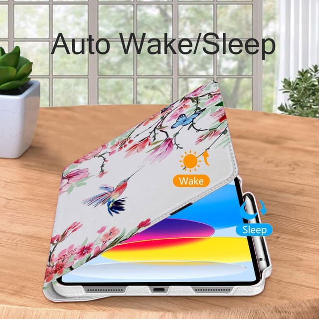 Detalle de GALTD for iPad A16 Case (11th Gen 11-inch / iPad 10th Gen 10.9-inch) with Auto Wake/Sleep, Pencil Holder & 360° Stand