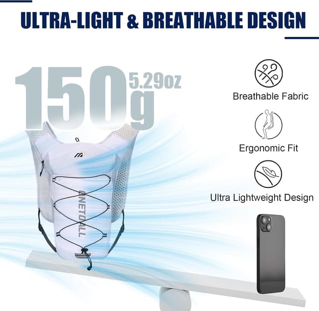 Detalle 2 de ONETOALL Running Hydration Vest 150 g