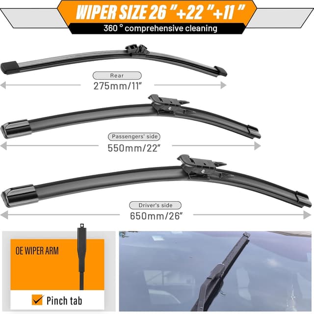 Detalle 1 de Wiper Blades Ford Explorer 26" Set
