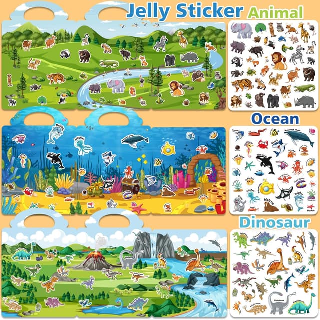 Thumbnail 4 de CREATIVETREES 6-Set Reusable Sticker Book for Toddlers 🎨