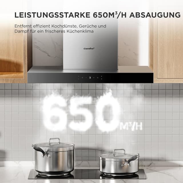 Thumbnail 3 de COMFEE' CHW 7.6M77A3 Dunstabzugshaube 60 cm
