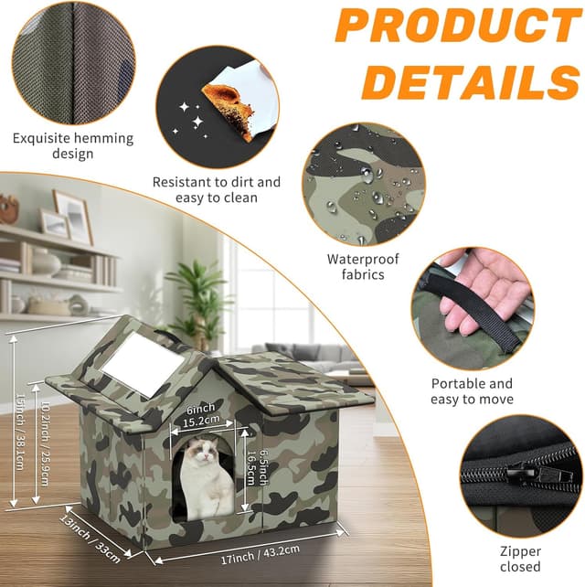 Thumbnail 2 de Casa para Gatos Cueva resistente al calor 1 unidad