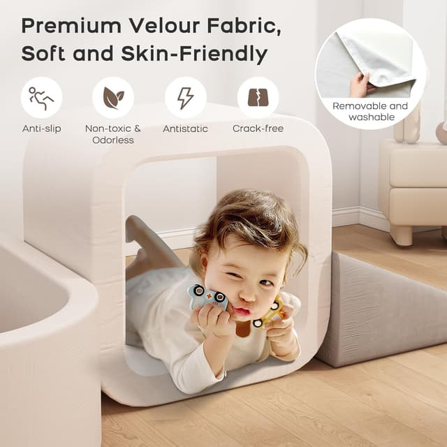 Detalle 1 de BanaSuper Softplay-Set XXL für Kinder, Schaumstoff