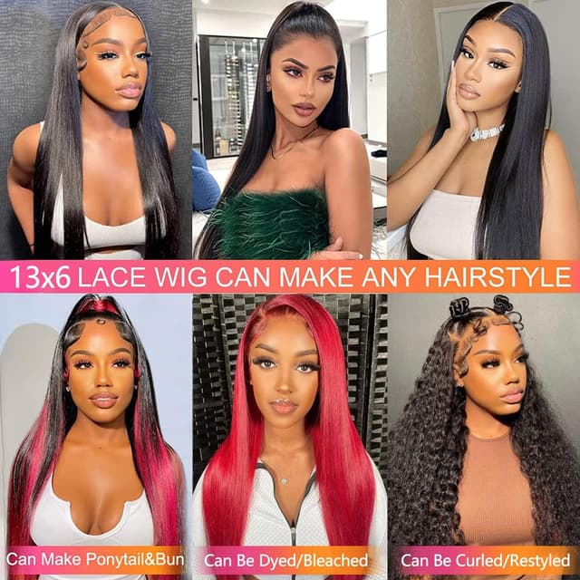 Thumbnail 5 de tobasew 13x6 Straight Lace Front Wig 28 Inch