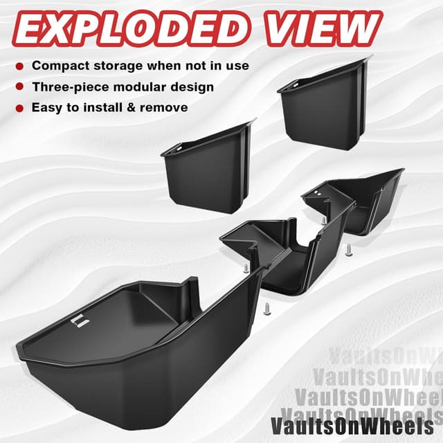 Detalle 2 de Under Seat Storage Box for Tesla Cybertruck