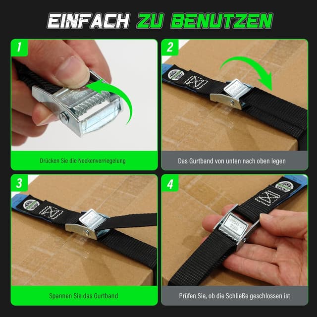 Thumbnail 3 de STARLEAPARTS 10 Stück Spanngurte 2,5 m