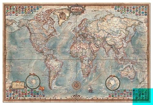 Thumbnail 11 de Educa Puzzle 4000 Piezas Mapa Político 🌍 Hasta 14 años