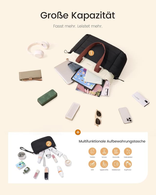 Detalle 2 de LOVEVOOK Shopper Tote Tasche 15,6 Zoll