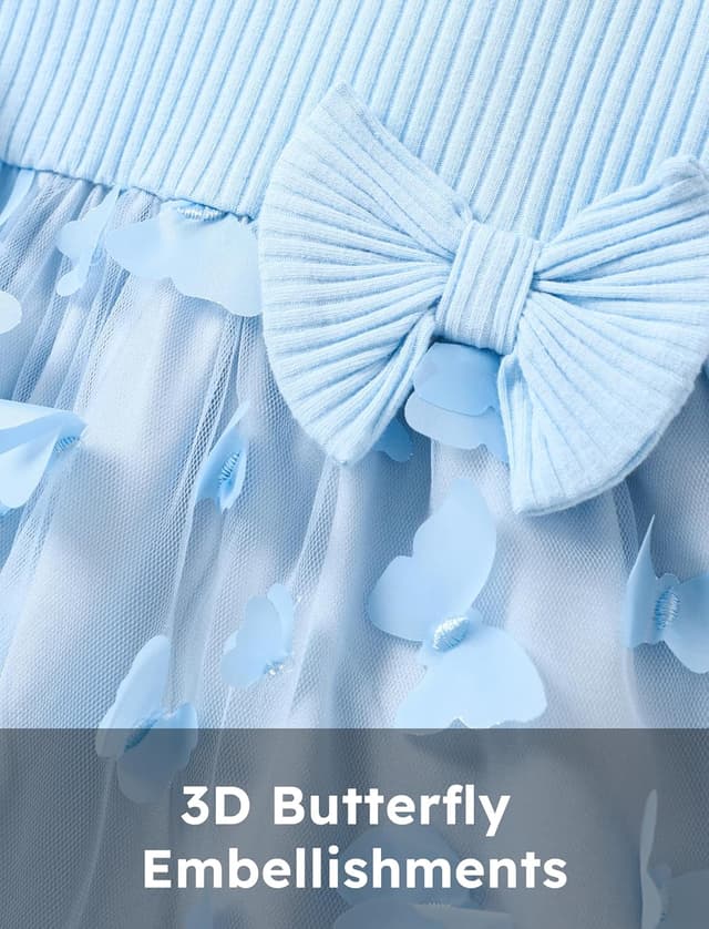 Detalle 2 de Abito da principessa PATPAT con tulle e pom pom per bambina (manica corta)