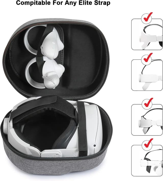 Detalle 2 de Bjids VR Headset Carrying Case for Meta Quest 3