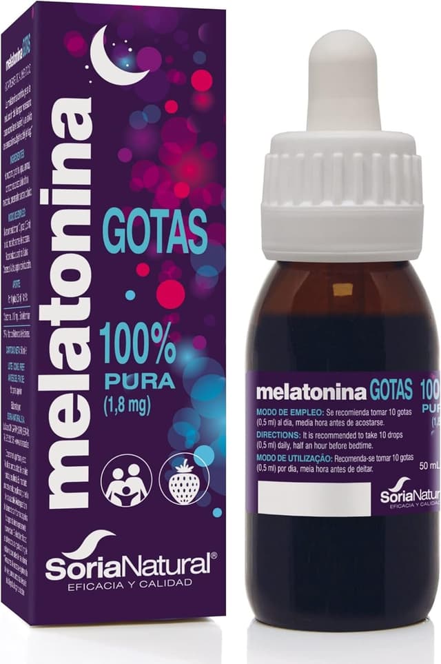 Imagen de Soria Natural Melatonina Pura Gotas 1.8 mg en OfertitasTOP