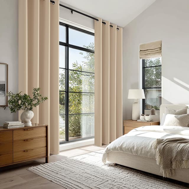 Detalle 1 de EMEMA Verdunklungsvorhänge 245 cm lang, 2er-Set