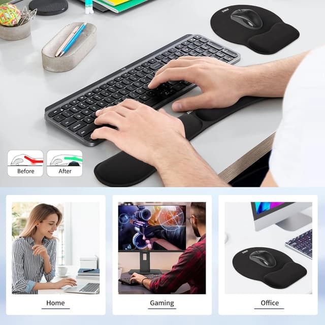 Thumbnail 6 de Zibly Wrist Rest and Mouse Mat 1 Pack 🖱