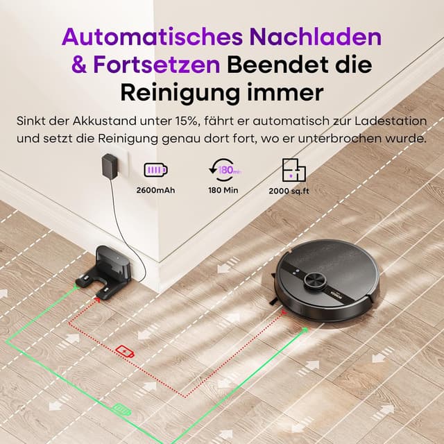 Thumbnail 6 de MONSGA MS1 Saugroboter mit Wischfunktion