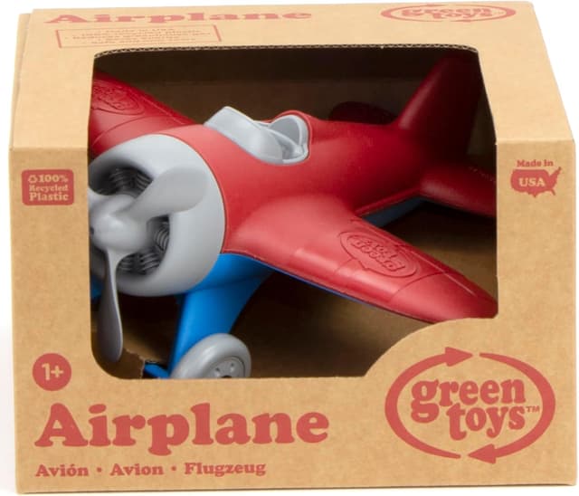 Thumbnail 5 de Green Toys Airplane Red toy plane for kids ✈
