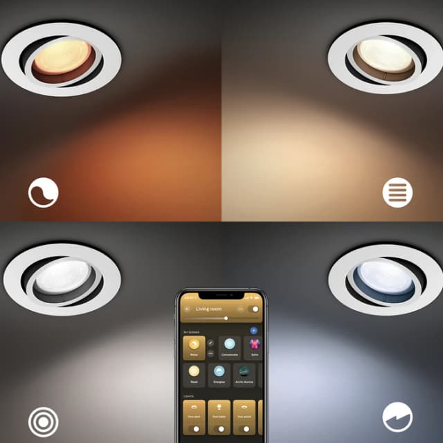 Detalle 2 de Philips Hue Centura Einbaustrahler 12er-Pack