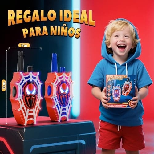 Thumbnail 6 de Mirthigig Walkie Talkies para niños con luces rojas/azules y ojos intermitentes (pack de 2) hasta 600 m