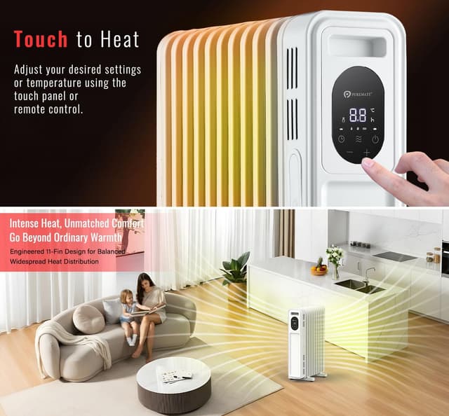 Thumbnail 5 de PureMate 2300W Oil Filled Radiator