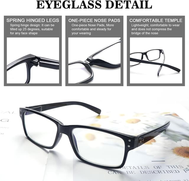 Detalle de Reading glasses 6 pack, blue light blocking