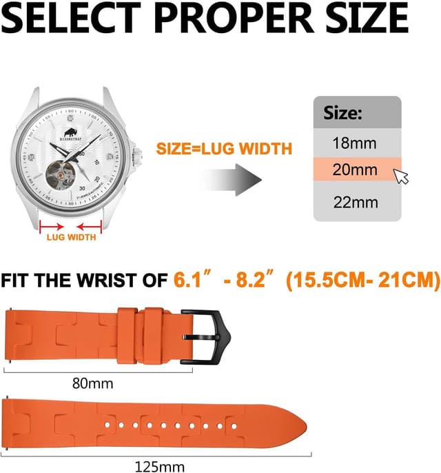 Thumbnail 5 de BISONSTRAP FKM Uhrenarmband 20/22 mm