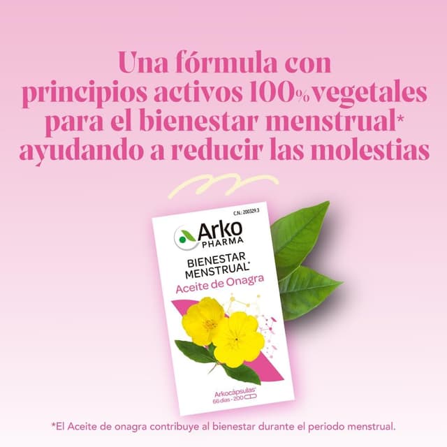 Thumbnail 2 de Arkopharma Arkocápsulas Aceite de Onagra 💊 Bienestar Femenino 200 cápsulas