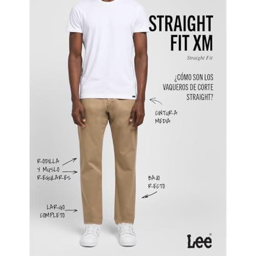 Detalle 2 de Lee Straight Fit Xm Jeans hombre 40W/32L