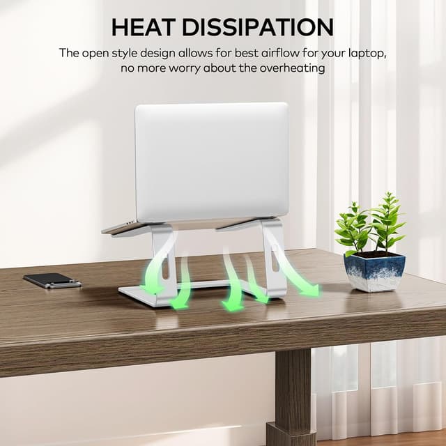 Thumbnail 6 de Auvo ALS01 aluminium laptop stand for 10–15.6 inch laptops (silver)