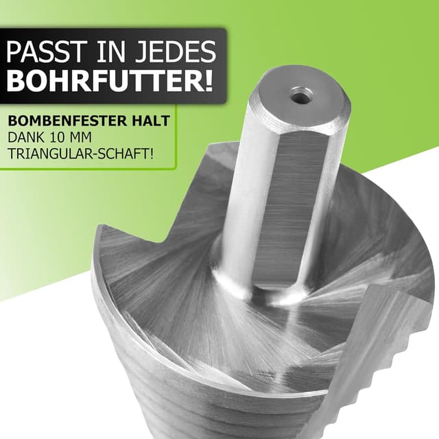 Detalle 2 de Pinava HSS Stufenbohrer 13 Stufen Konusbohrer 5-35 mm