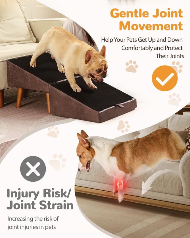 Detalle de Ziluce Dog Stairs 17.13-In H 4-Step Ramp