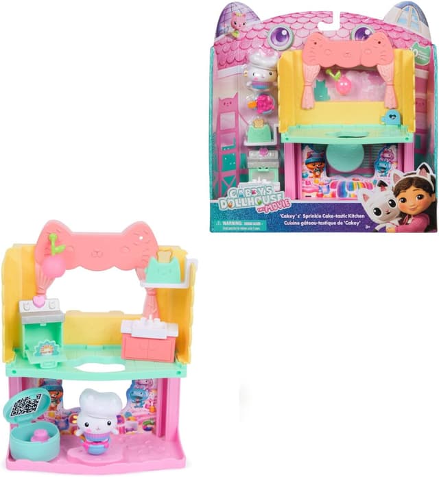 Detalle de Coffret Gabby et la Maison Magique Le Film – Cuisine avec P’tiChou (double espace de jeu, 1 figurine et 7 accessoires)