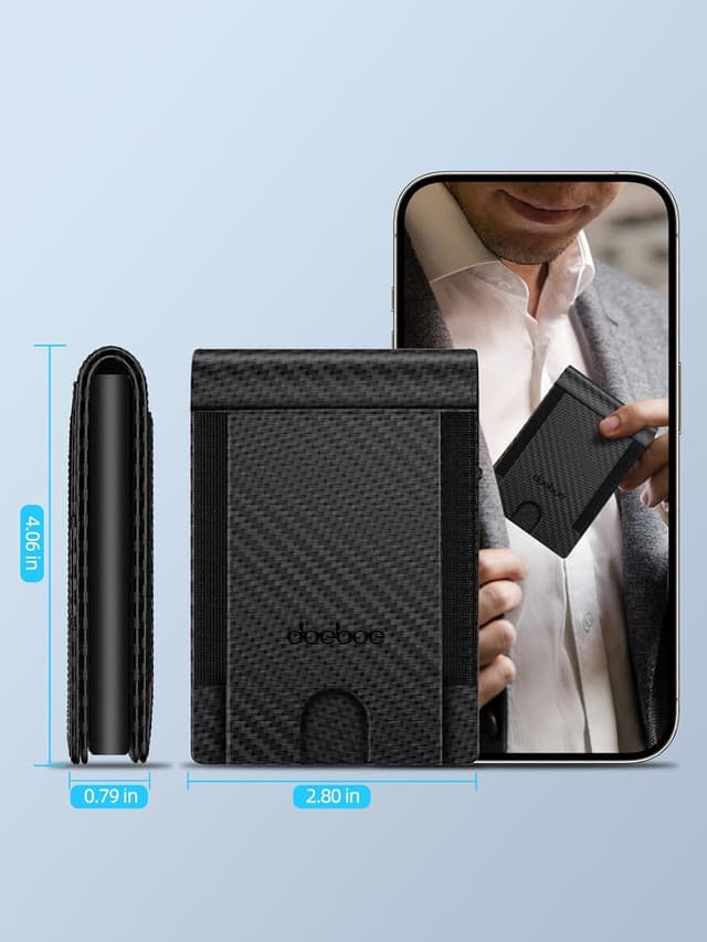 Detalle 1 de doeboe Herren-Geldbörse Slim Wallet mit RFID