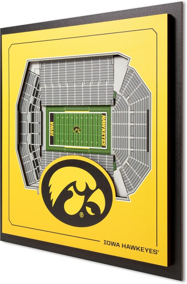 Detalle de YouTheFan Officially-Licensed NCAA Stadium Series 3D Wall Art (Multi-Layer Team Stadium Replica)