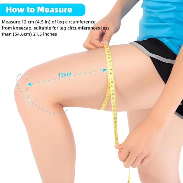 Detalle de TOVIKI TOVIKI Adjustable Open-Patella Neoprene Compression Knee Brace for Arthritis & Meniscus Pain Relief